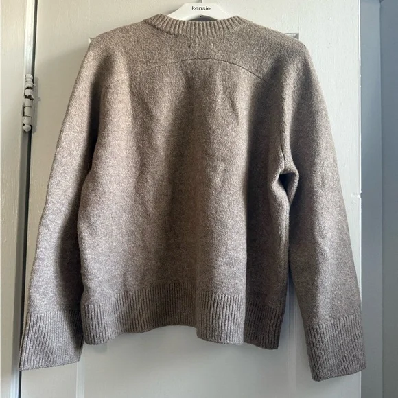 Abercrombie & Fitch Women's Taupe Crewneck Sweater - Picture 3 of 3